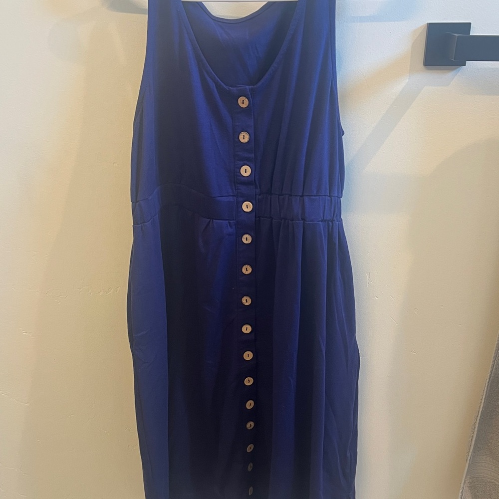 Blue Button-Down sundress